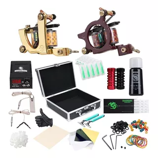 Kit Para Tatuar Maquinas Equipo Tintas Tatuajes Tattoo Tatoo