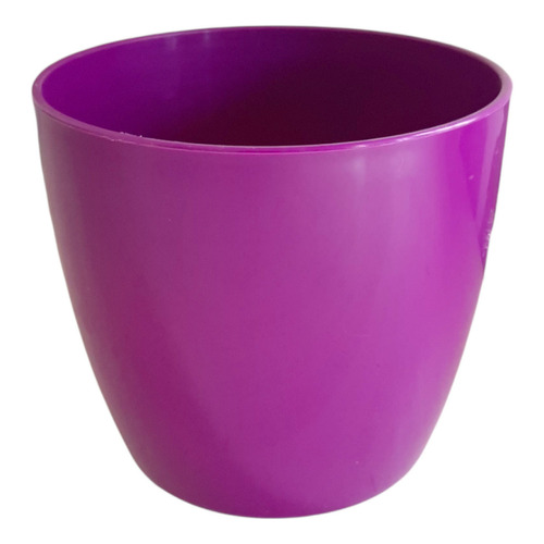 Maceta Plastico Redonda Premium T.a Plastic N 12 Color Violeta