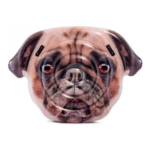 Colchoneta Inflable Pileta Intex Perro Pug 173x130cm