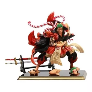 Figura De Ação One Piece Roronoa Zoro Gk Deluxe Kabuki