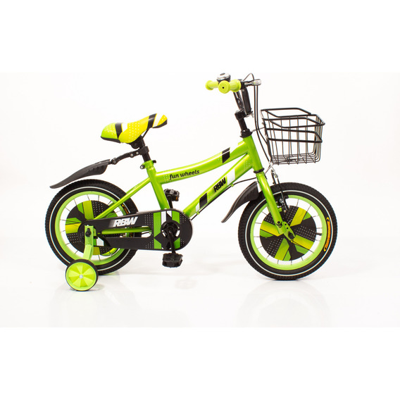 Bicicleta Infantil Rainbow Rodado 14 Rbw Color Verde