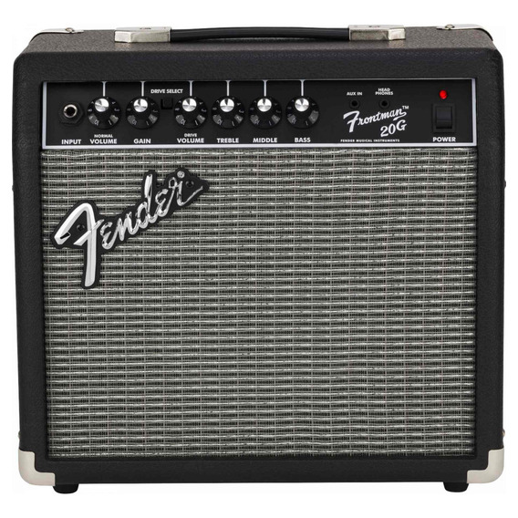 Amplificador Fender Para Guitarra, Frontman 20g 120v Color Negro