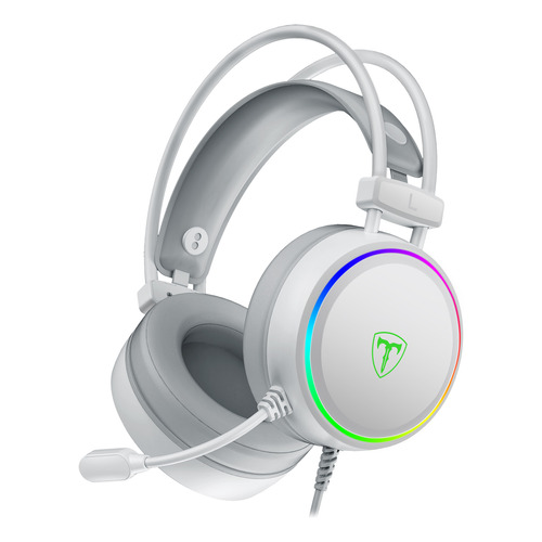 Auriculares Gamer Usb 7.1 Luces Rgb T-dagger Sona T-rgh304 E Color Blanco