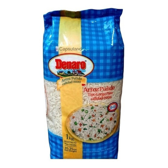 Oferta! Arroz Denaro Premium X 1kg Largo Fino Tipo 0000 