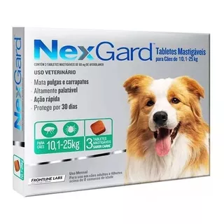 Nexgard Promoção Antipulgas E Carrapatos 10kg A 25kg C\3 Uni