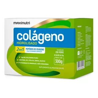 Colágeno Hidrolisado 2 Em 1 300g (sachês) Maxinutri Sabor Sortidos