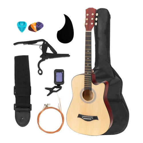 Guitarra acústica infantil Zonar GTA para diestros natural mate