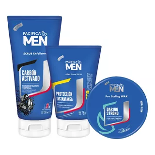 Kit Get Ready Cera + After Shave + Scrub Exfoliante Pacifica