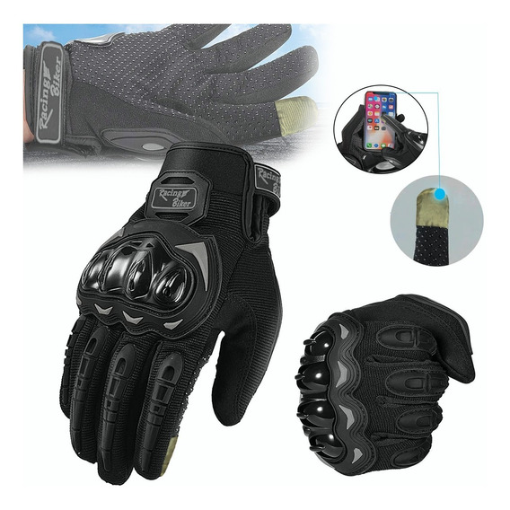 Guantes Protección Para Moto Pantalla Táctil Antideslizante