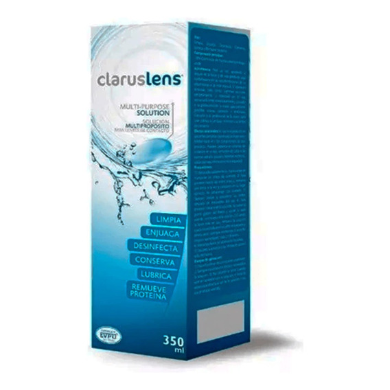 Liquido Para Lentes De Contacto Blandas Clarus Lens