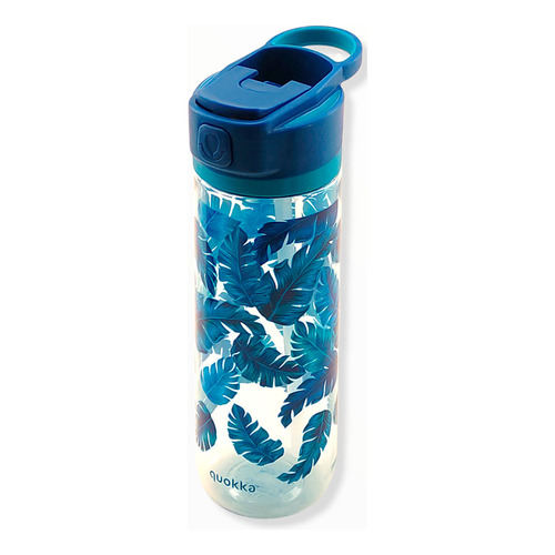 Botella De Agua Deportiva 830ml De Tritan Liviana Quokka Color Azul