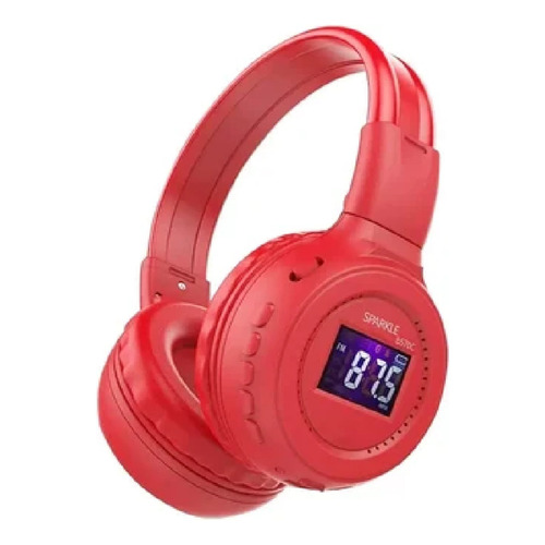 Audifonos Inalámbricos Wireless N65bt Color Rojo