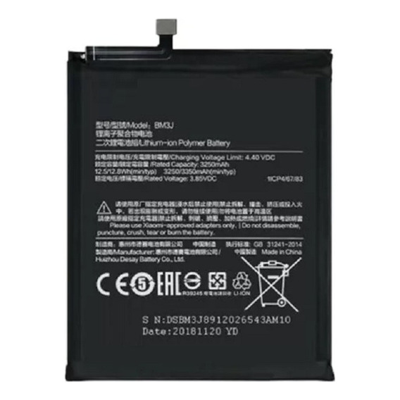 Bateria Para Xiaomi Mi 8 Lite Bm3j 3350mah