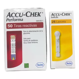 Kit Accu-chek Performa 50 Tiras Y 25 Lancetas