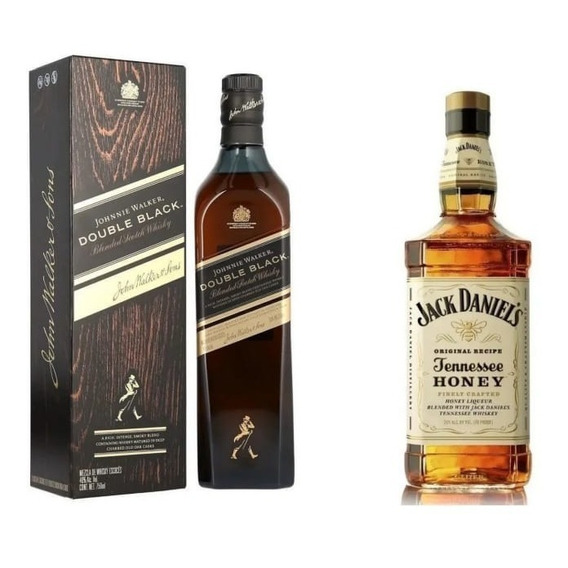 Whisky Jw Double Black 750ml + Jack Daniel´s Honey 750ml