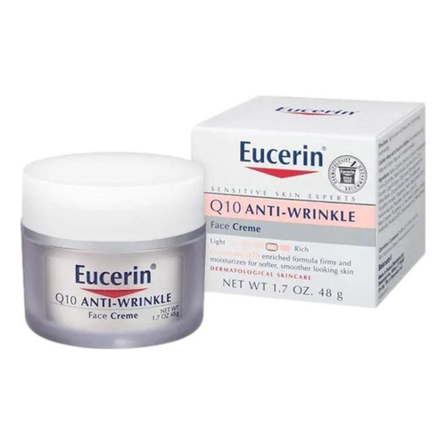 Crema facial antiarrugas Eucerin Q10 para pieles sensibles - 48 g