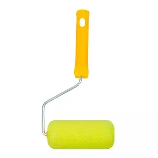 Rolo Roloflex Resistence 9cm Amarelo C/cabo Esmalte Verniz