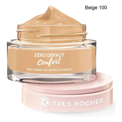 Base de maquillaje en crema Yves Rocher France Zero Defaut tono beige 100 - 40mL