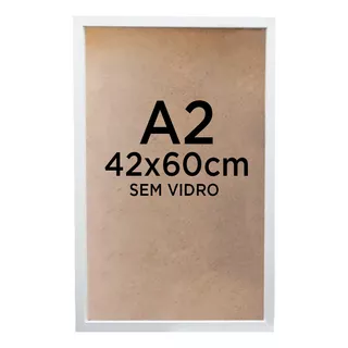 Moldura Quadro Caixa 3cm A2 42x60cm - Branca 01 Unidade