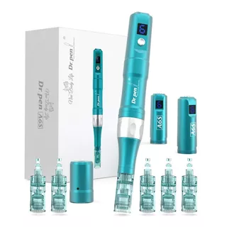 Dr. Pen A6s +2 Baterias Y Cartuchos Microabujas Facial Derma