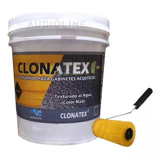Clonatex Texturada Para Bafles X1,5 Kilos+ Rodillo Texturado