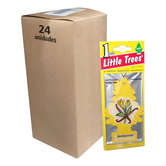 Pack 24 Pinos Aromáticos Little Trees Aroma Vainilla