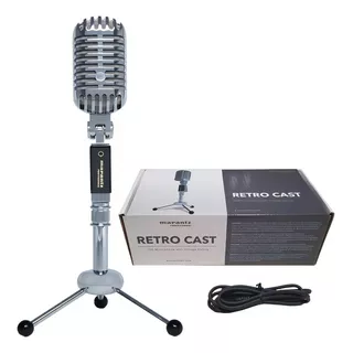 Microfone De Podcast Usb Cardióide Marantz Retro Cast