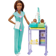 Barbie Baby Doctor Con Muñeca 2 Muñecas Bebe Y Accesorios