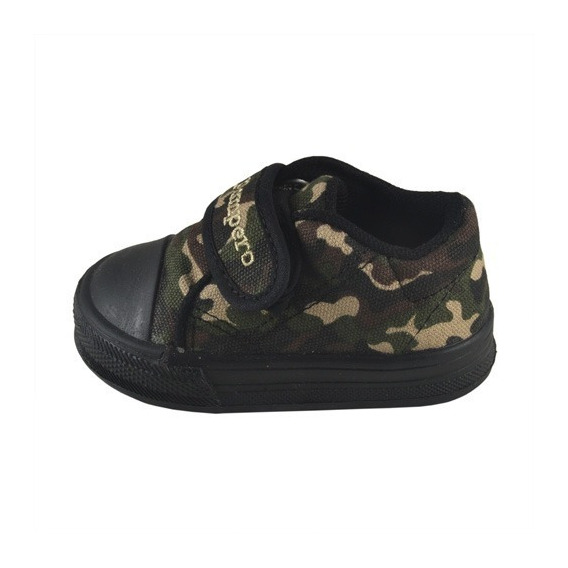 Zapatilla Bebe Camo Negro Abrojo Pampero Infantil