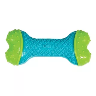 Kong Corestrengt Bone Para Perros Talla L Color Azul/verde