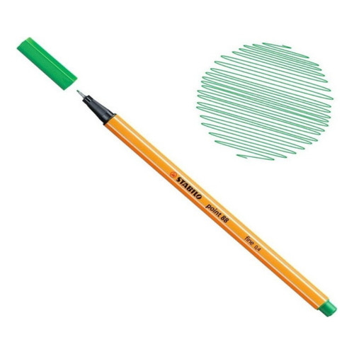Stabilo Microfibra Point 88 X Unidad Color 36 verde
