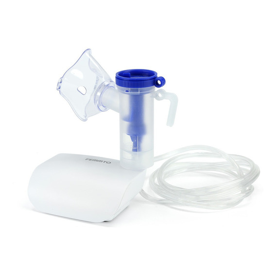 Nebulizador Piston Femmto Bc-68006 Con Compresor San Adulto Y Pediátrico Infantil Portátil Compacto Silencioso Blanco Ultra Liviano Con Fuente De Carga Incluida Up Aprobado Anmat