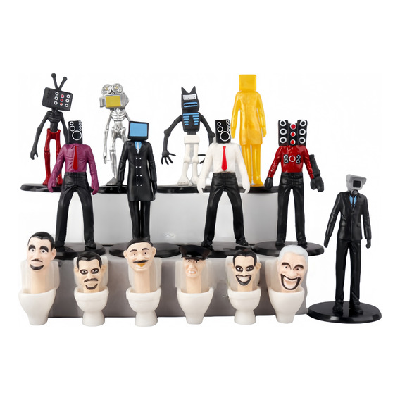 Skibidi Toilet Super Set 12 Personajes Skibidis Y Titanes