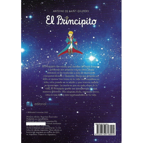 Libro El Principito - Antoine De Saint Exupery