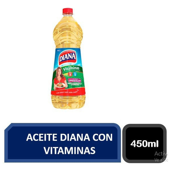 Aceite Diana Vitamor X 450 Ml - L a $10