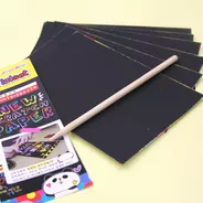 Scratch Paper Talonario Hojas Para Raspar Multicolor 14x9 Cm