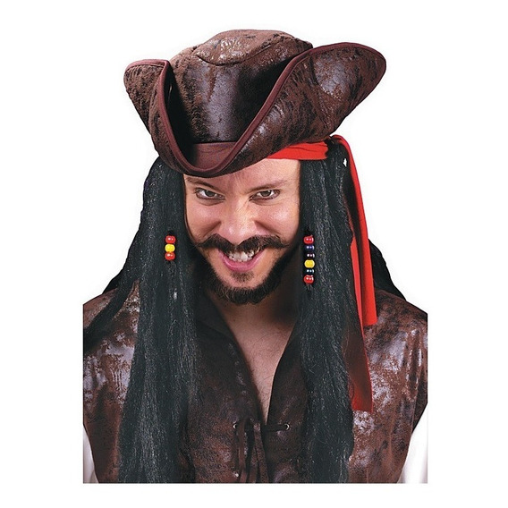 Gorro Pirata Caribe Jack Sparrow Cotillón Activarte
