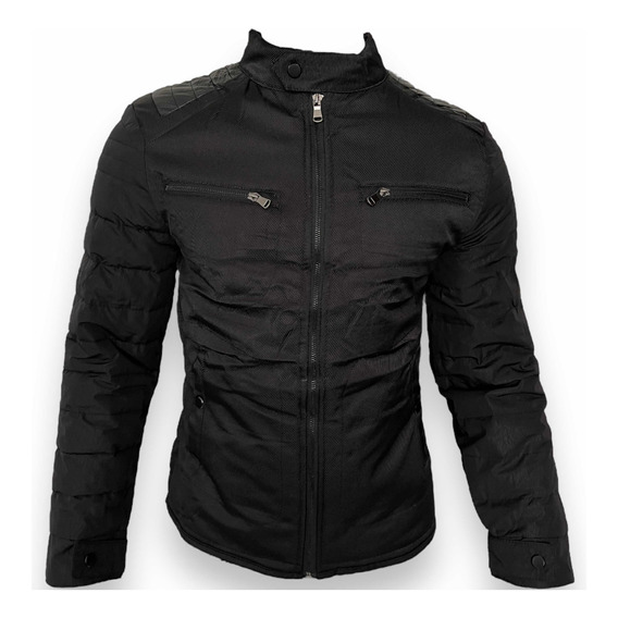 Chaqueta Chamarra Térmica Moda Hombre Biker Slim Fit Premium