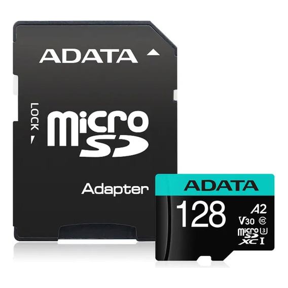 Memoria Microsd Adata 128gb Premier Pro V30s Adaptador Sd