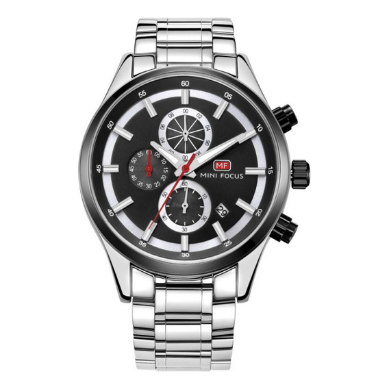 Reloj Para Hombre Mini Focus Mf0081g Mf391901 Plateado