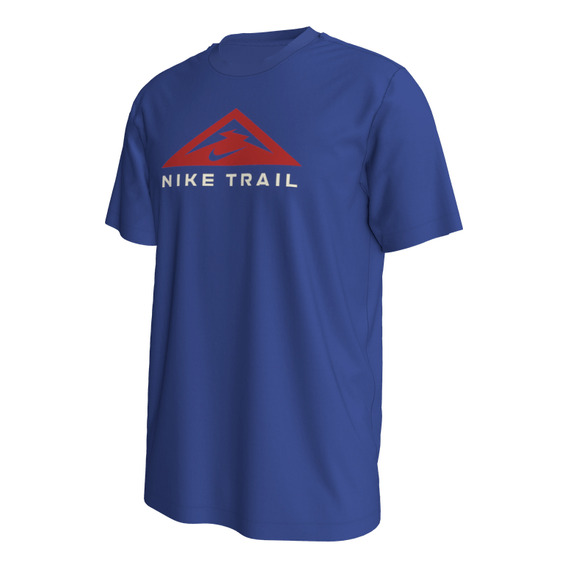 Playera De Running Para Hombre Nike Dri-fit Trail Azul