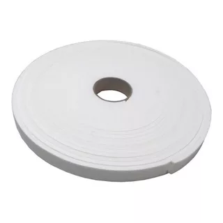 Fita De Espuma Anti Ruído Branca Adesiva  25mm X 5mm X 10mts