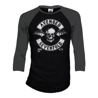 Avenged Sevenfold Playeras Manga 3/4 Para Hombre Y Mujer