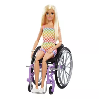 Barbie Fashionista Cadeira De Rodas Loira - Mattel Hjt13