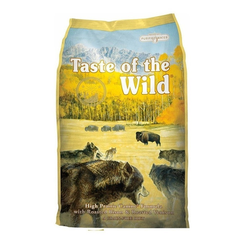 Alimento Taste of the Wild High Prairie para perro adulto todos los tamaños sabor bisonte asado y venado asado en bolsa de 18kg