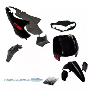 Kit Plásticos Carenado Moto Zanella Zb 110 3 V 9 Piezas