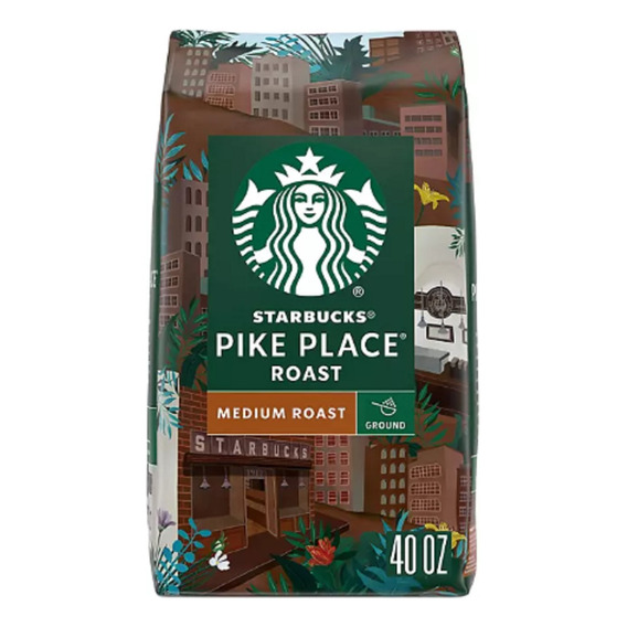 Cafe Starbucks Pike Place Molido Tostado Medio 1.13 Kg