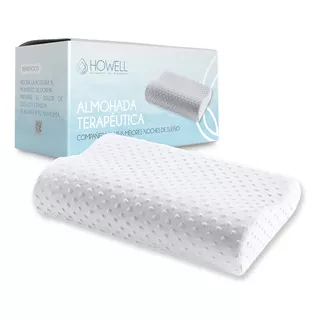 Almohada Ortopédica Cervical Terapéutica Con Memoria Howell Espuma Viscoelástica Memory Foam