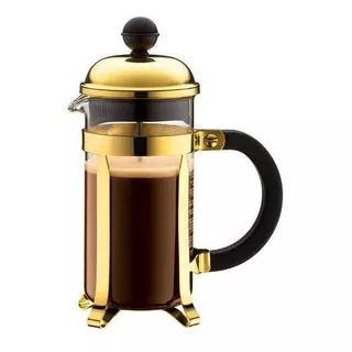 Cafetera Embolo 3 Pocillos Chambord Oro Bodum 1923-17 Mc Color Cromo