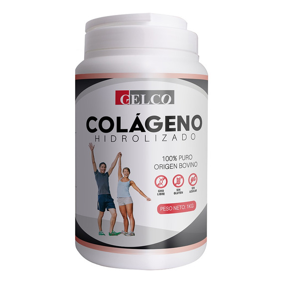 Colageno Doblemente  Hidrolizado Gelco  500 Grs Tipo 1 Y 2